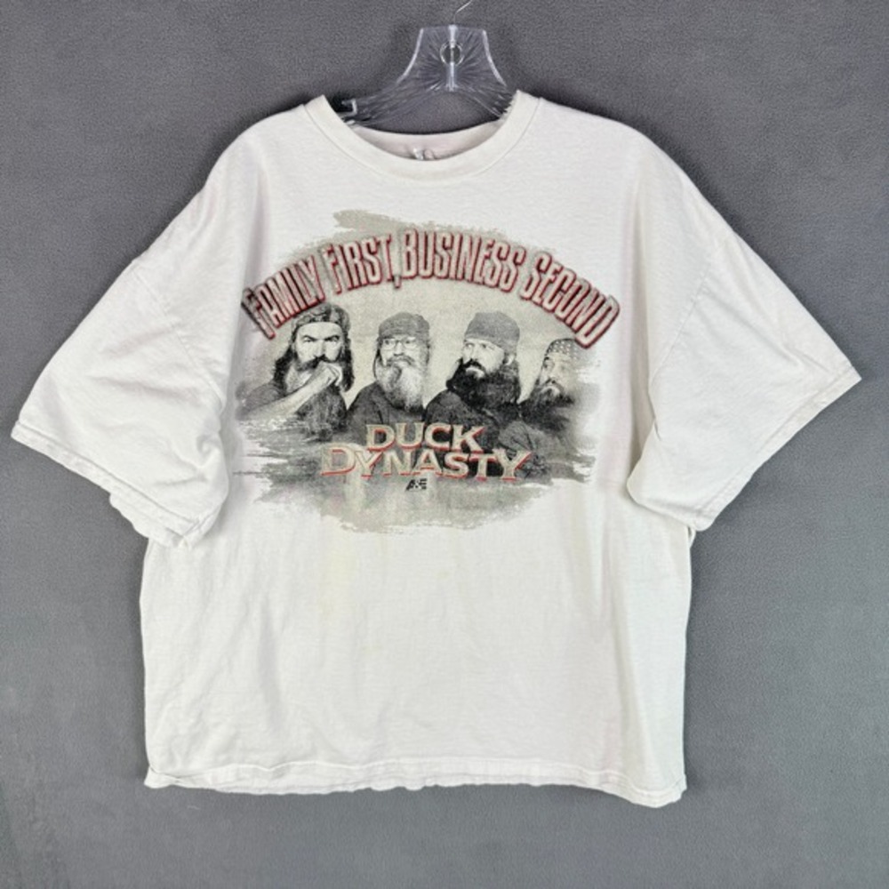 Duck Dynasty Family First Business‎ Second Graphic T Shirt Men Size 2XL A&E Show